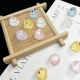 Mini ice through cute cartoon pudding KT cat library library diy cream glue phone case hair clip resin accessories material