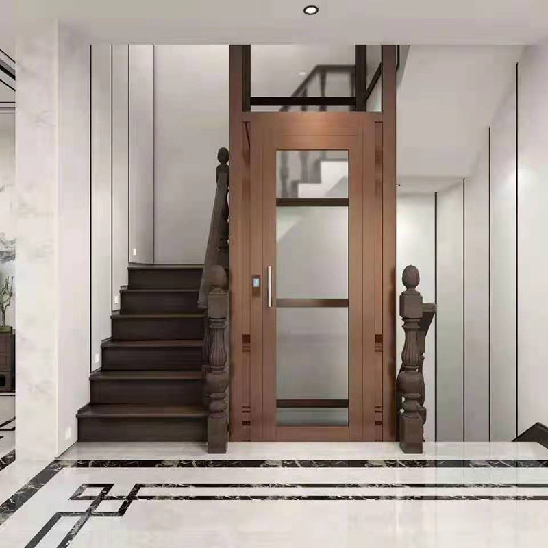 专业6层家用小型液压电梯别墅复式电梯无机房无地坑液压观光电梯