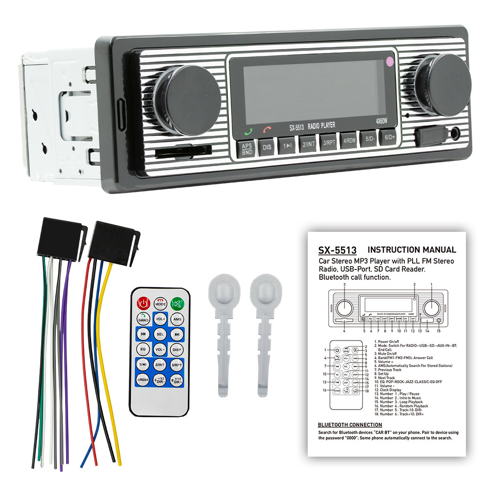12V Car Navigation and Car Finder Bluetooth Call Player Car Mp3 USB Card Multi-Function Fm Radio