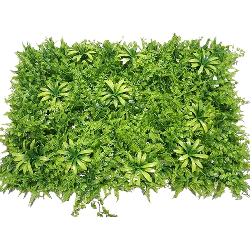 Planta artificial pared plástico falso césped planta verde decoración de la pared cifrado Milan sala de estar al aire libre paisaje artificial verde