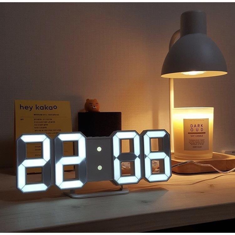 Source Manufacturer 3D Stereo Digital Alarm Clock Creative Smart Luminous Clock Temperature Living Room Wall-Mounted Digital Clock