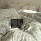 25 spring new Korean princess style small floral cotton double layer yarn four piece lace cotton bedding