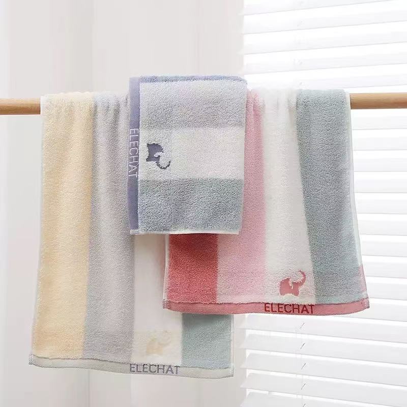 Toalha de rosto em algodão, macia absorvente e secagem rápida_voghion.com