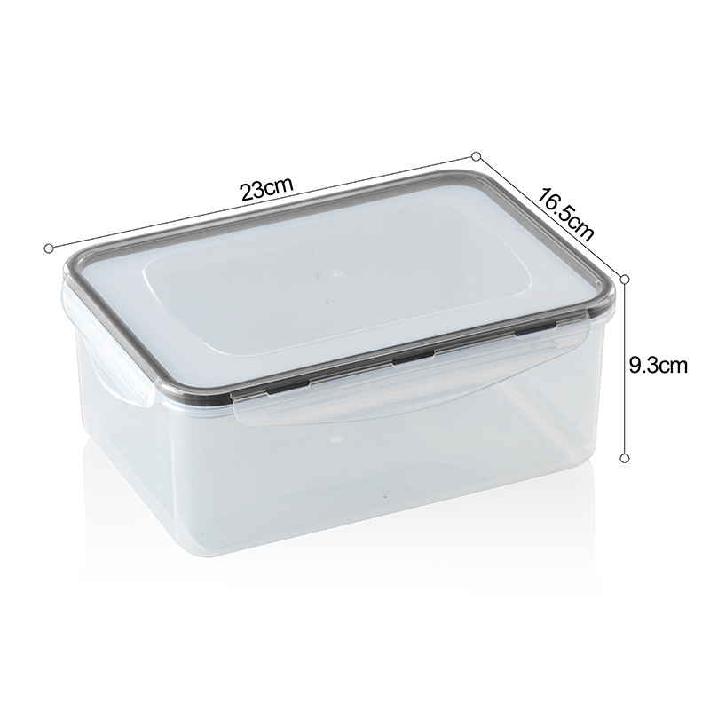 Caja de almacenamiento de juego transfronterizo Tanque sellado de cocina Refrigerador de plástico PP sellado transparente Caja de almacenamiento de alimentos nuevos
