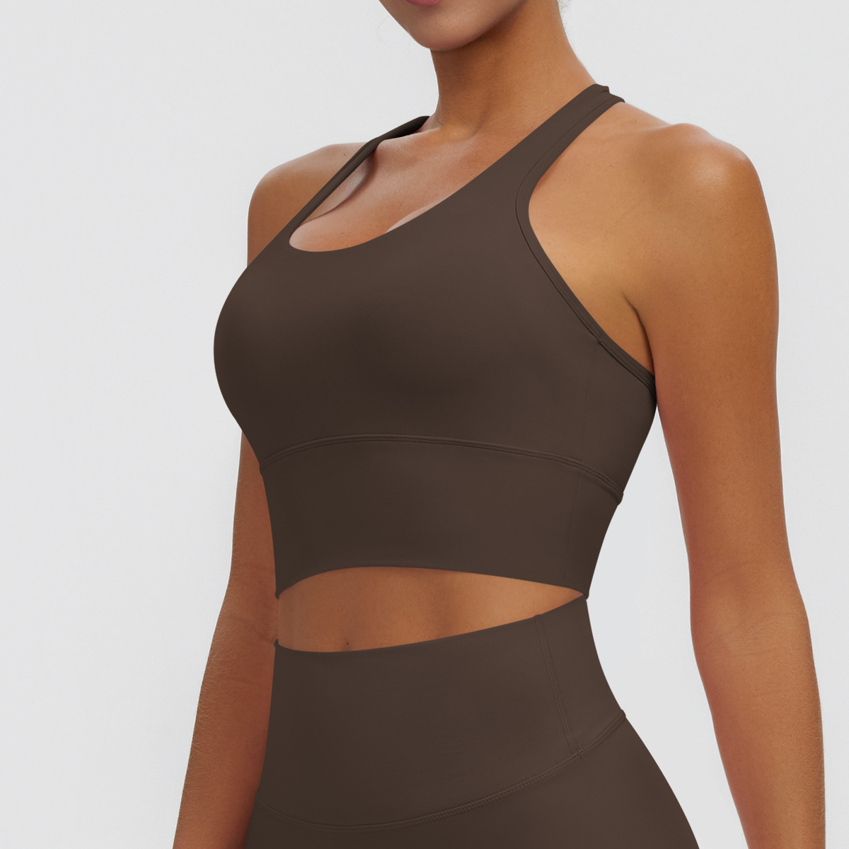 Nuevo transfronterizo sólido I-shaped hermosa espalda apretada ropa interior deportiva transpirable correr fitness yoga chaleco chaleco mujer image 4