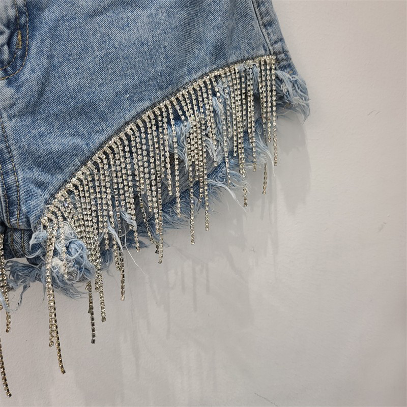 Denim Shorts Image 4