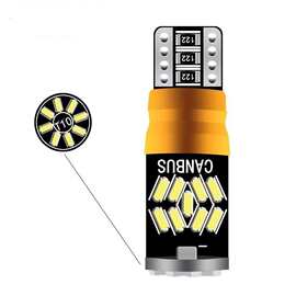 汽车led示宽灯T10 3014 27smd 无极解码小车灯W5W 牌照灯 阅读灯