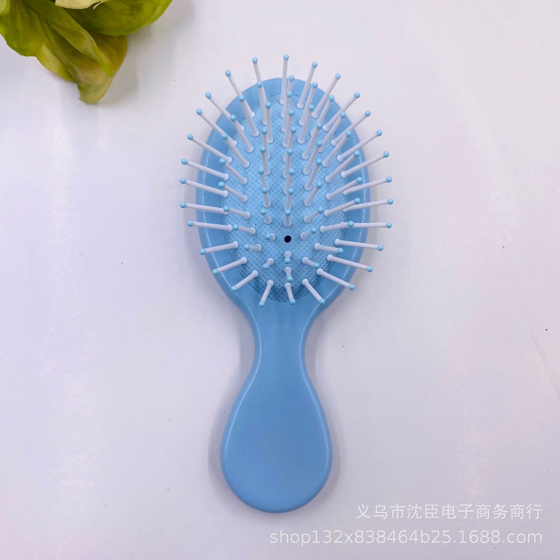 Nuevo color macaron cojín de aire peine airbag masaje peine lindo pelo liso plegable crema pegamento portátil peine color caramelo