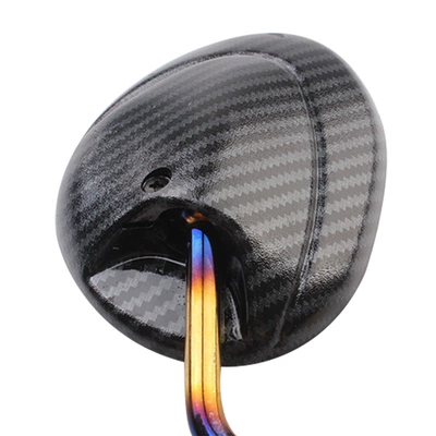 Carbon Fiber Color Titanium Rearview — Motorcycle rearview mirror