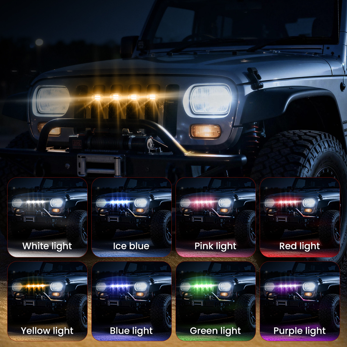 Cross-Border Colorful Flashing Aircraft Lights Modified Motorcycle Flash Lights Car Atmosphere Lights Electric Vehicle Warning Decorative Lights