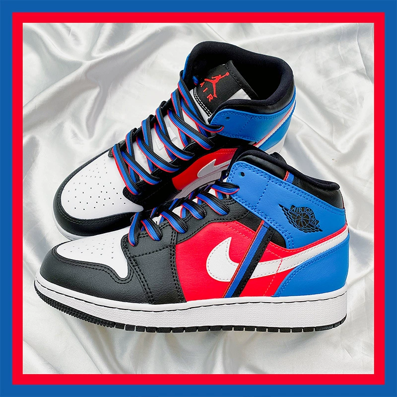 宝婕 Nike Air Force 1, Air Jordan 1, шнурки, три цвета
