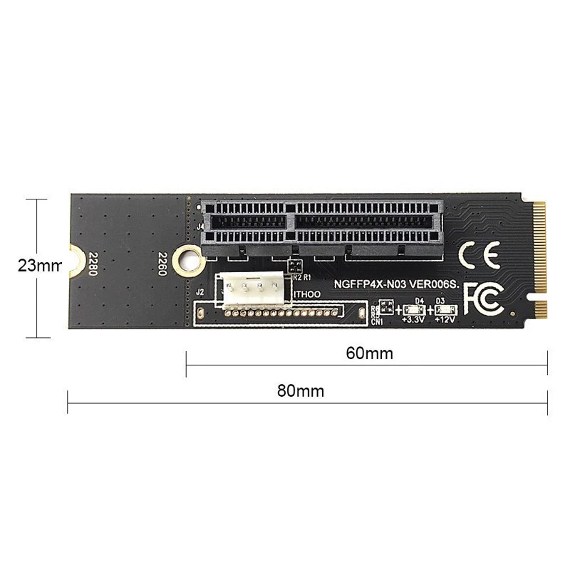 М.2 Key M к PCI-e 1X 4x карта к NGFF полная 4X сигнал M2 карта NVME с подсветкой
