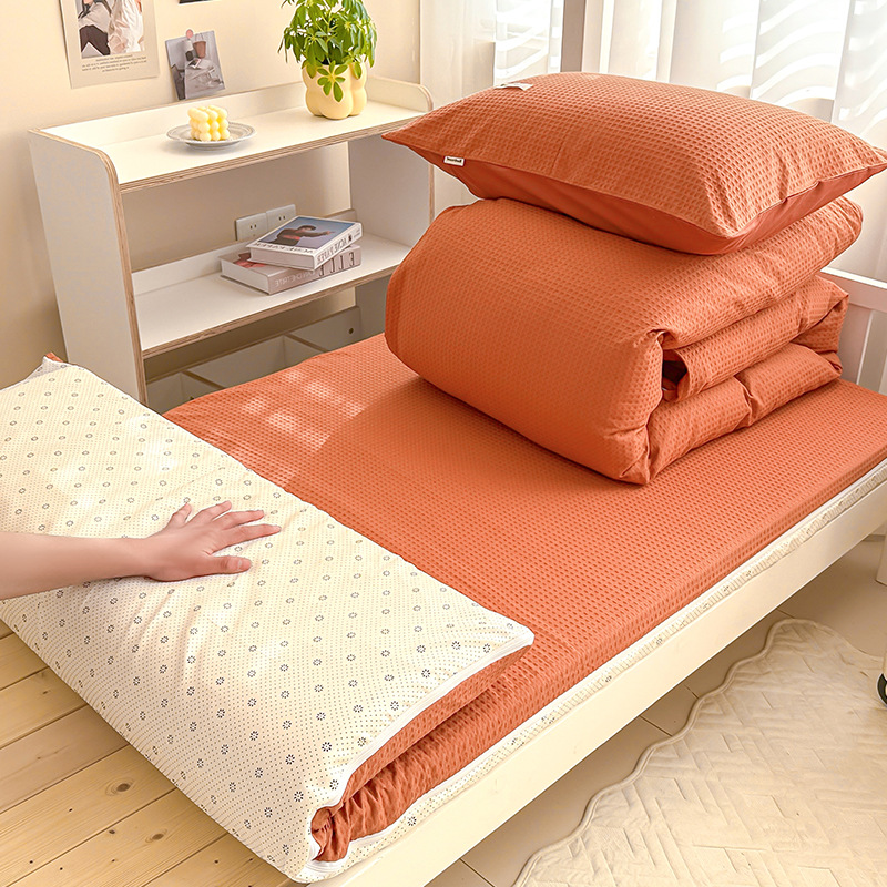 Funda de edredón de gofres de algodón de verano pieza única 150x200x230 edredón simple simple 2025 nueva funda de edredón