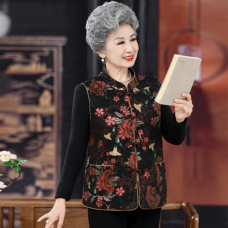 Бабушка весенний жилет мама атмосферный топ