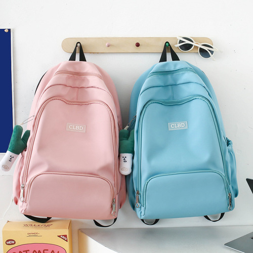 2024 Korean Style Fashion Casual School Bag Lightweight Student Backpack Set of 3 Campus Large Capacity Dual-Shoulder Bag