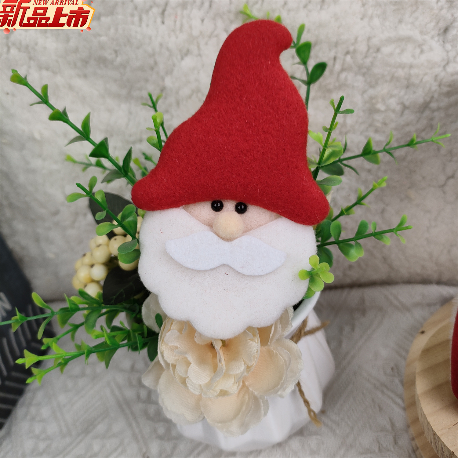Nuevos dibujos animados de Navidad renos muñeco de nieve Papá Noel accesorios de árbol de Navidad esponja de ciervo arnés accesorios de tocado
