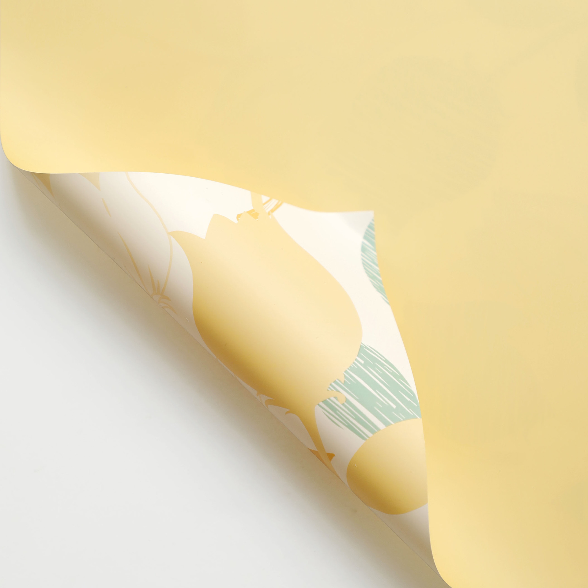 Amarillo de pino; 56 * 56cm 20 hojas / paquete
