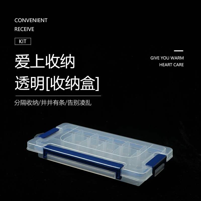 Маленький Размер 3 пряжки 15 Сетка Прозрачная пластиковая коробка DIY шкатулка для драгоценностей Lego коробка для хранения игрушек с крышкой маникюрная коробка