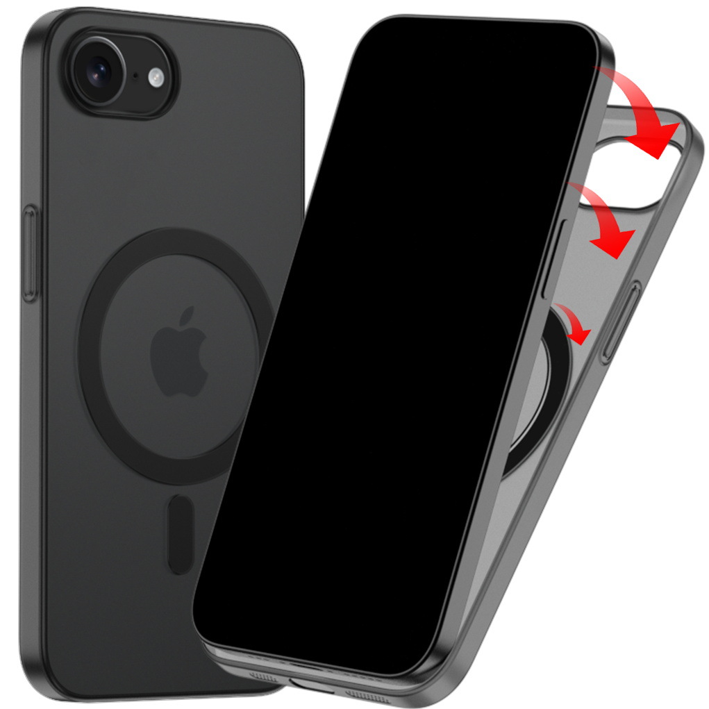 Fábrica de fuente para gran agujero Apple iPhone 16E ultra delgado PP esmaltado imán verdadero caso de teléfono magnético