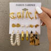 Fashionable jewelry, acrylic earrings, 2021 collection, bright catchy style