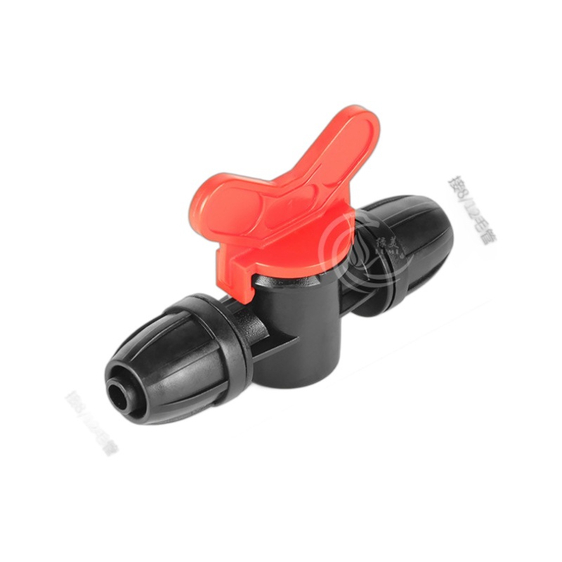 8/12 bloqueo capilar a través de la válvula de mango rojo 811 accesorios 9/12 interruptor capilar a prueba de caída para riego de jardinería