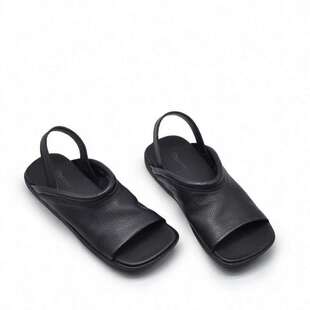 Jinwang Off-Size Flats Sandals for Women 2025 New Outer Wear Open-Toe Roman Sandals Soft Sole Original