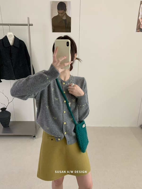 苏珊 秋冬女款2025新款高级感针织毛衣开衫女外套秋冬上衣27723|undefined