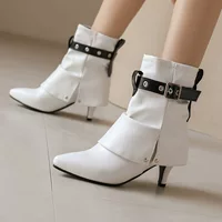 Ankle boots Willow, pleated spliced upper, 6.5 см heel, imported PU lining