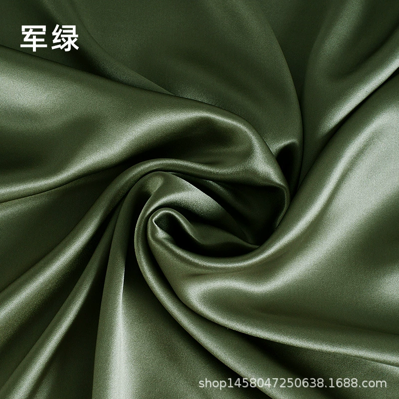 Silk fabric 100% mulberry satin, 114 cm width, 16 momme, plant‑dyed, wholesale multi‑color