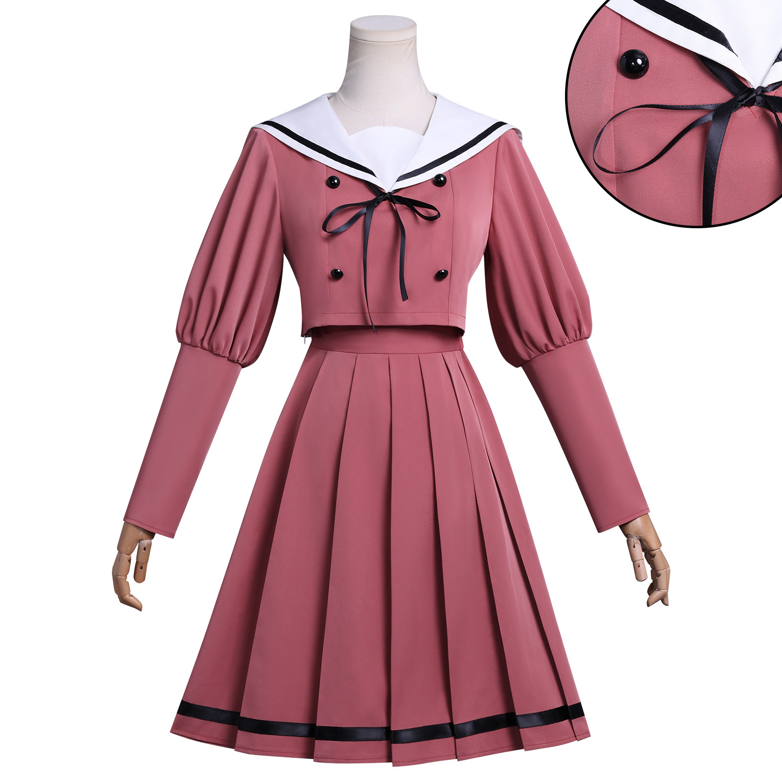 Man Duo Flower Fragrance Rin Cosplay Costume Fragrant Flower Bloom and Chestnut Rin School Uniform Cosplay Anime Costume
