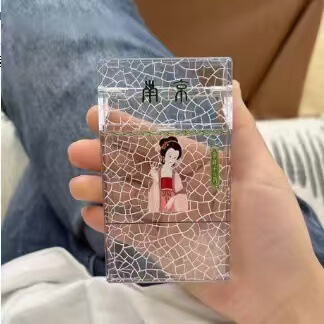 亚克力透明闪光烟盒密封防潮带USB钨丝点烟器亚克力塑料烟盒批发|undefined