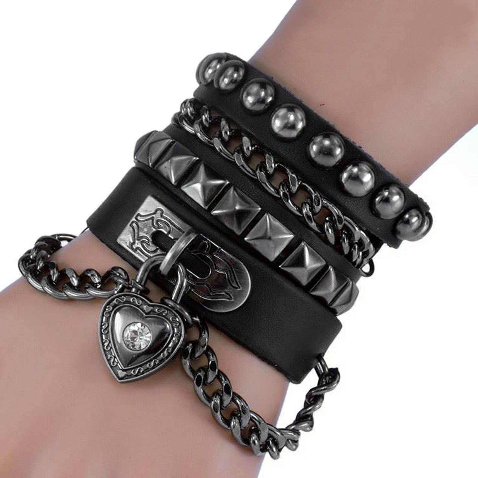 Men's Braided Leather Bracelet Waterproof Hypoallergenic Design_voghion.com