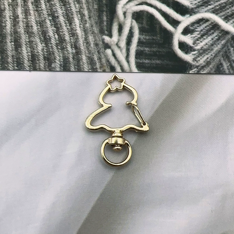 Small bell, rotating keychain, metal accessory with accessories handmade