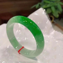 清仓随机天然缅甸老坑A货翡翠手镯女款冰糯种飘花阳绿色翡翠玉手