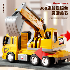 Educational Large Inertia Engineering Vehicle with Lights, Music, and Storytelling Features—Perfect Gift for Kindergarten Children