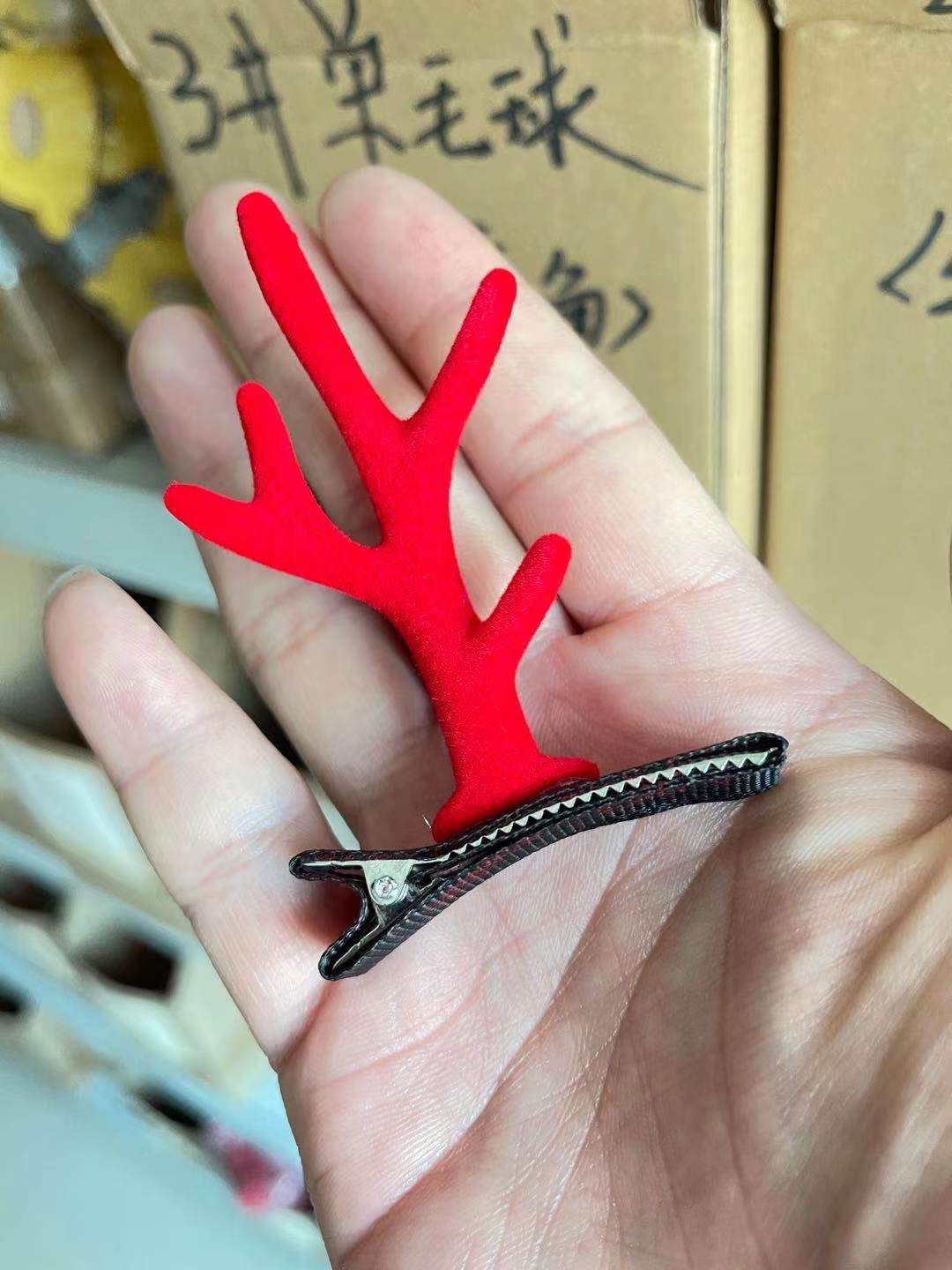 Navidad corbata horquilla de Navidad accesorios para el cabello de los niños lindo clip Internet celebridad dibujos animados ELK horquilla diadema hembra al por mayor