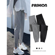 孕妇裤子秋款外穿长裤运动裤束脚小脚裤休闲秋冬装打底裤