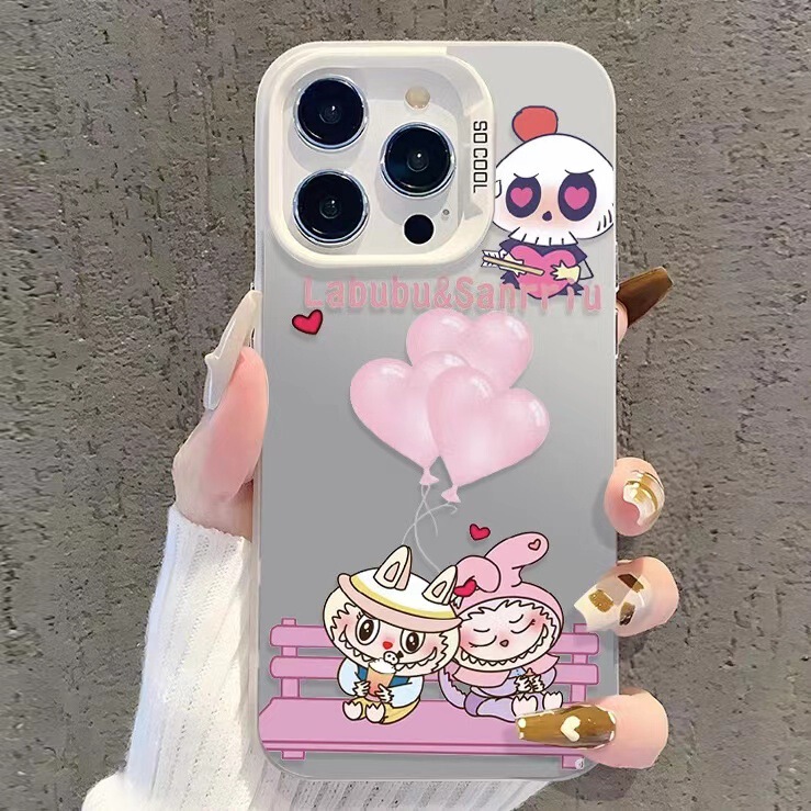 Couple-Themed Phone Case Suitable for Apple 17Promax, Iphone16Plus, European and American Style 15Pro, Cartoon 14, Cute