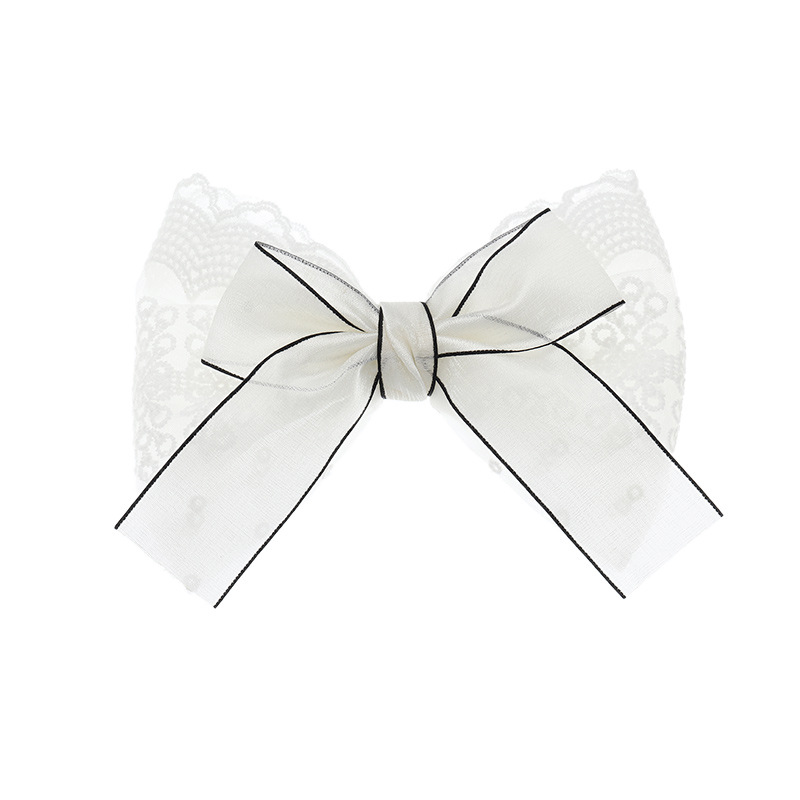 Korean Chiffon Yarn Line Bow Hairpin Wholesale display picture 7