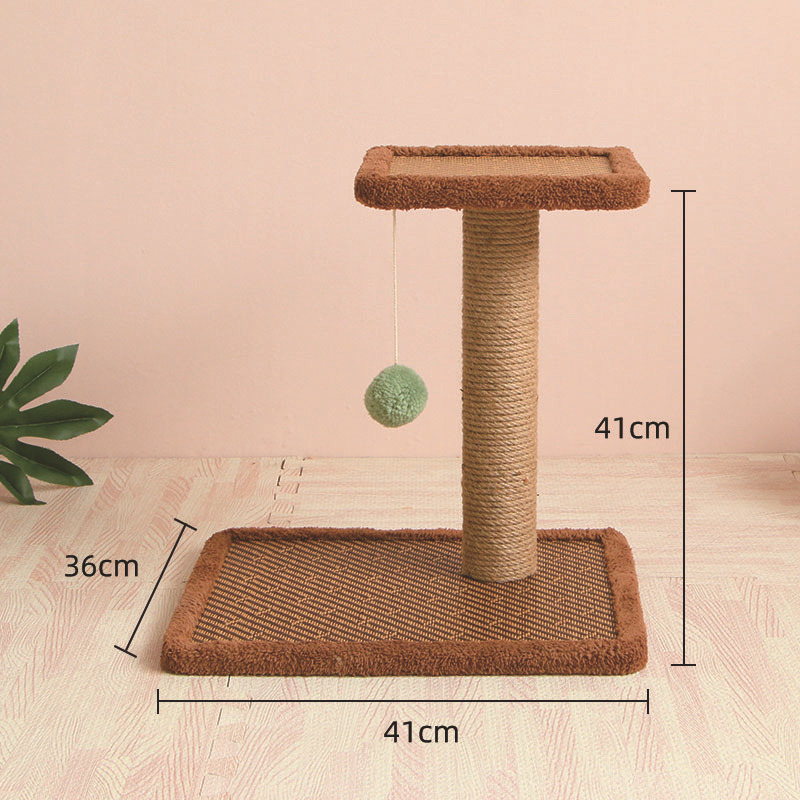 迈北彼夏季藤席猫爬架小型猫抓板木质猫跳台猫咪磨爪抓柱玩具