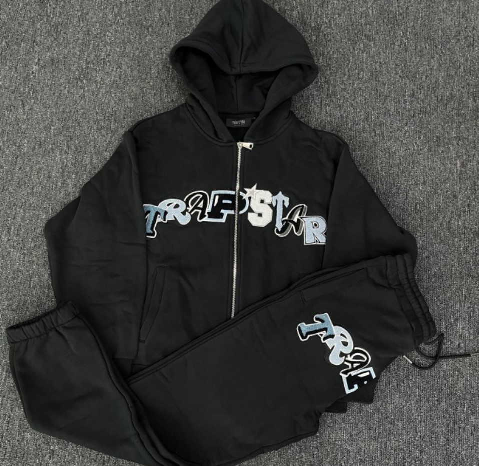 Trapstar Script Set 2-Piece Black