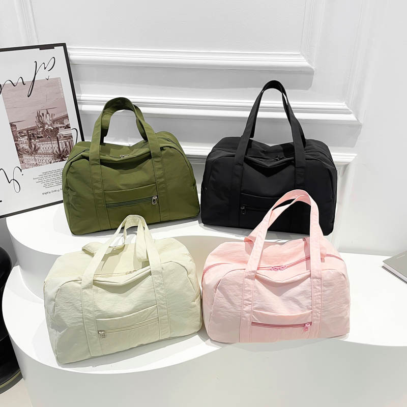 Bolsa de tela de nylon coreana portátil de gran capacidad de viento minimalista bolsa de mano bolsa de viaje bolsa de hombro bolsa de tela japonesa