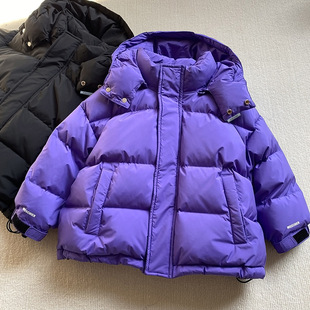 Off-Season Kidsren's Clothing Kidsren's down Jacket Boys and Girls Baby Short Thickeneded Bread Outwear Kidsren's Winter Outwear
