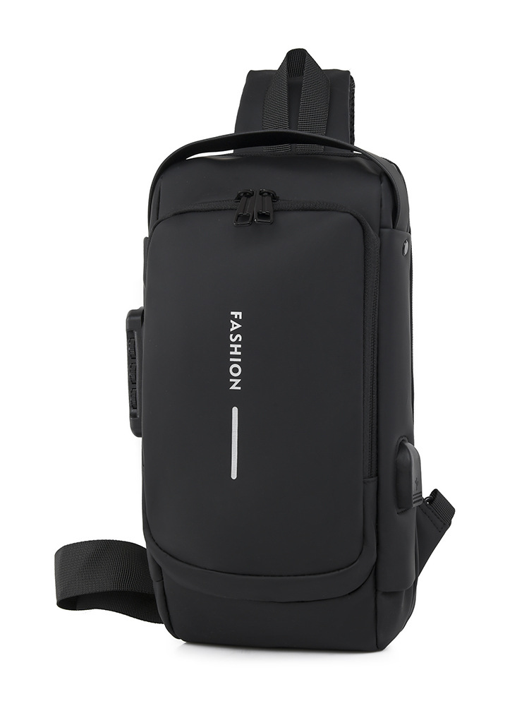 Bolso crossbody de los hombres bolso de pecho bolso de hombro bolso de la cintura de los deportes del ocio pequeña mochila multifuncional crossbody bolso de los hombres Contraseña de bloqueo