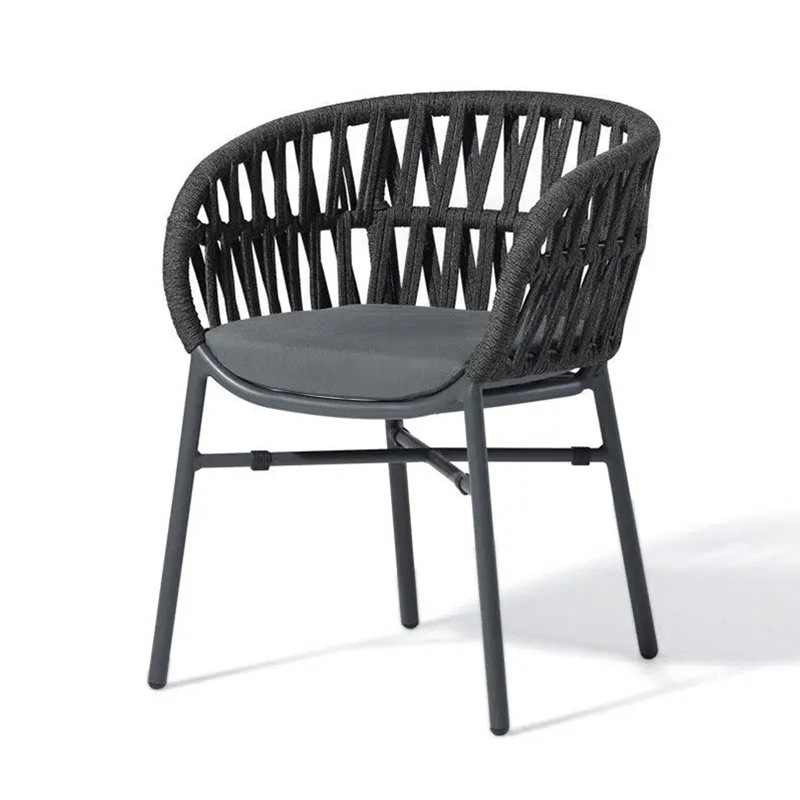 Mesa y silla de jardín al aire libre combinación de patio al aire libre villa zona de ocio balcón al aire libre silla de caña de aluminio muebles