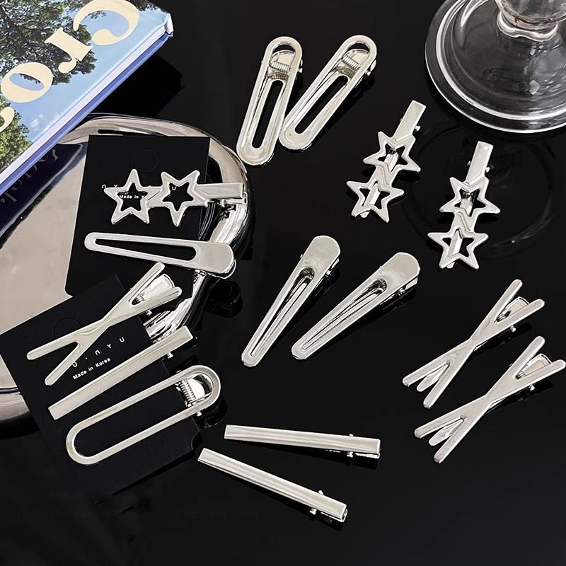 Inswind plata nuevo clip de cabello un clip lateral clip de cabello de alta calidad clip de cabello roto clip de frente tocado mujer