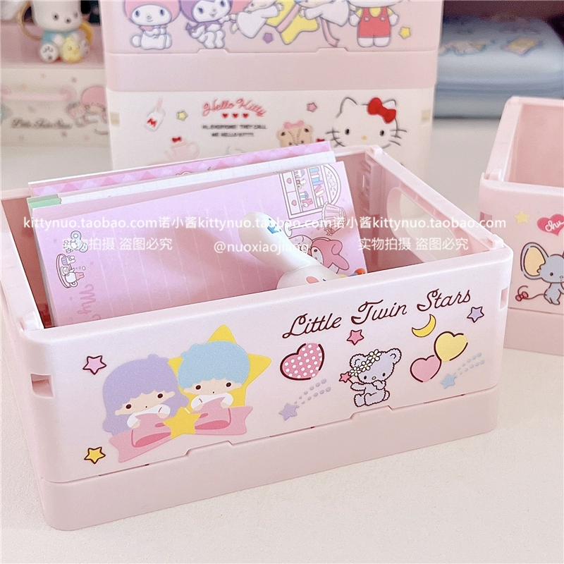 Japanese table foldable tower, storage box, folding stationery for students, storage system