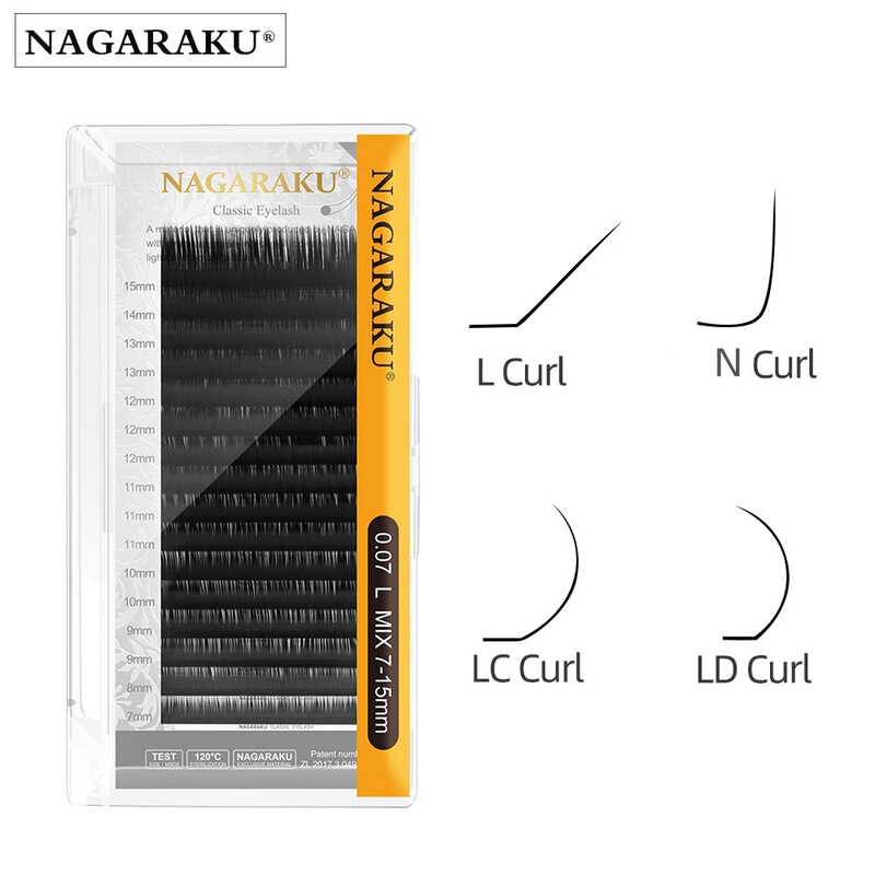 Nagaraku Single Strand Round Hair Grafted Eyelashes N L Lc Ld m Mixed Pack European and American Barbie Curled D+ False Eyelashes Nagaraku Single Strand Round Hair Grafted Eyelashes N L Lc Ld m Mixed Pack European and American Barbie Curled D+ False Eyelashes