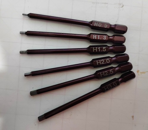 Herramienta de modelo aéreo destornillador hexagonal hembra hexagonal cabeza de corte de lote de 2 / 2.5 / 3mm llave para máquina de protección de plantas de UAV