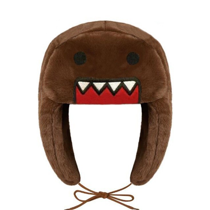 Fábrica de venta directa de otoño y invierno gorra de dibujos animados espesa para hombres y mujeres lindos gorra de protección de oídos caliente gorra de pelo frío gorra